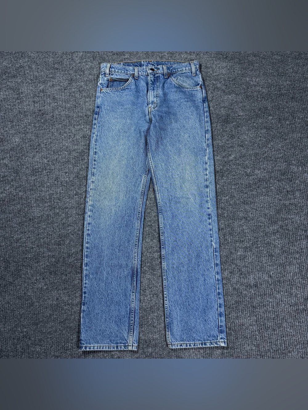 Vintage 90s Levis 505 Orange Tab Jeans 32x32 Blue Straight Leg Regular Fit